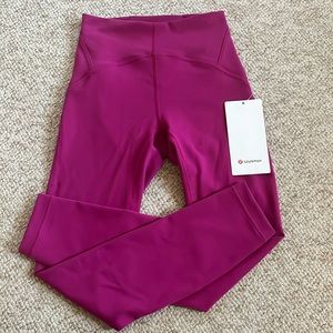 Lululemon InStill HR Tight 25” size 2 magenta